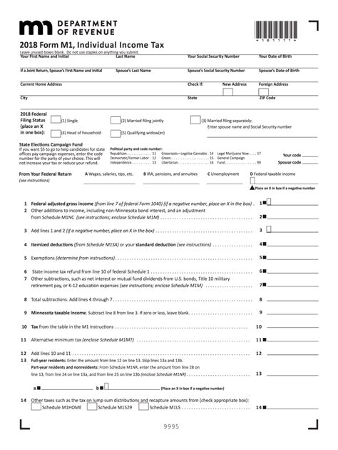 M1 Fillable Form Printable Forms Free Online
