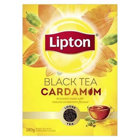 Buy Lipton Flavoured Black Loose Tea Cardamom 180g Online Lulu