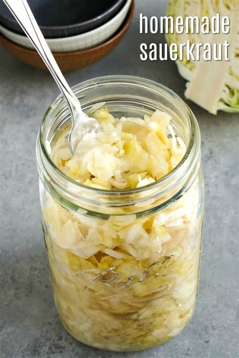 Homemade Sauerkraut Recipe The Easiest Fermented Food