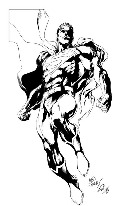 Superman By Ivan Reis Inked By Hiasi On Deviantart Superman Art