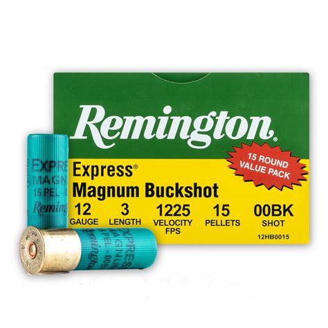 Gauge Pellets Buckshot Remington Express Magnum Rounds