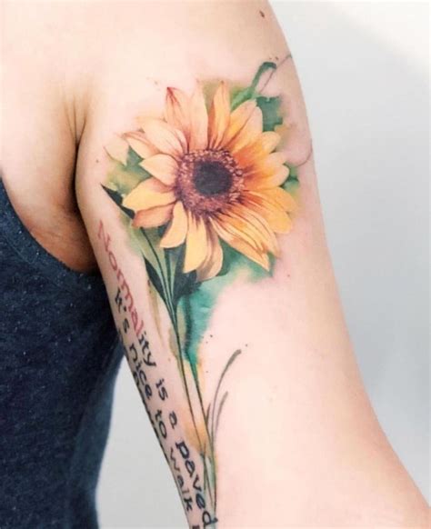 chic sunflower tattoos ideas that will inspire you to get inked01 with images sunflower