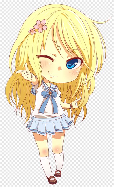 Female Anime Character With Yellow Hair In Babe Uniform Anime Girl Yellow Hair Babe