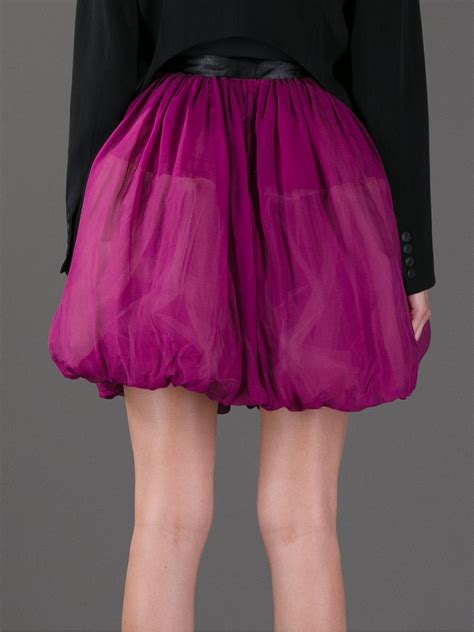 Red Valentino Highwaisted Balloon Skirt In Purple Lyst