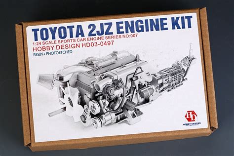 Toyota Supra 2jz Engine Kit Hobby Design Car Model