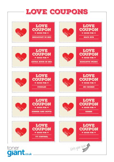 valentine39s day free printable love coupons sparkles of