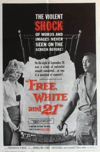 Free White And 21 1963 Orig 27x41 Movie Poster 60s Interracial