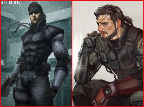 Mgs1 Solid Snake And Venom Snake Vs Mgs2 Raiden And Big Boss Battles