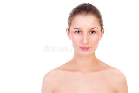 Young Beautiful Woman With Clear Skin Stock Photo Image Of Makeup