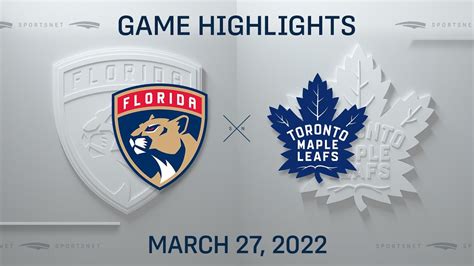 Nhl Highlights Panthers Vs Maple Leafs Mar 27 2022 Youtube