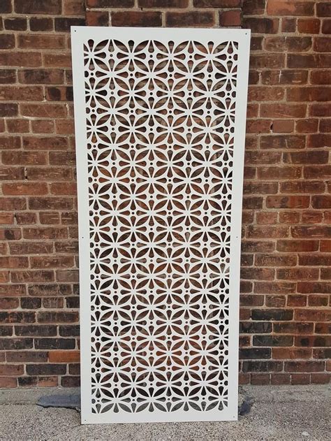 Hiddenflower1 Metal Privacy Screen Decorative Panel Garden Etsy Steel