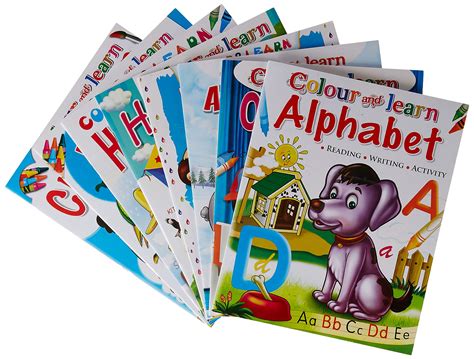 Buy Set Of 8 Books Colour And Learn Colour And Learn Alphabet Animals