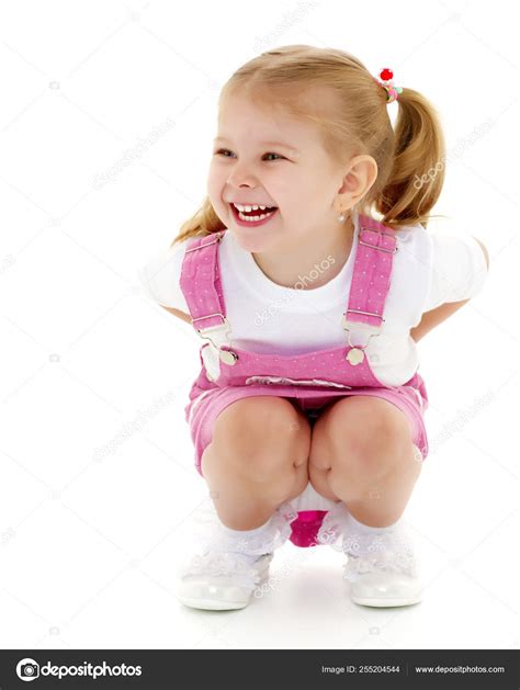 Beautiful Little Girl Laughing — Stock Photo © Lotosfoto1 255204544