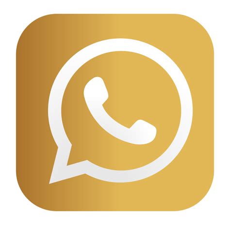 Simbolo Whatsapp Dourado Png