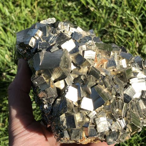 581 Lb Pyrite From Peru Natural Pyrite Specimen Crystal Etsy