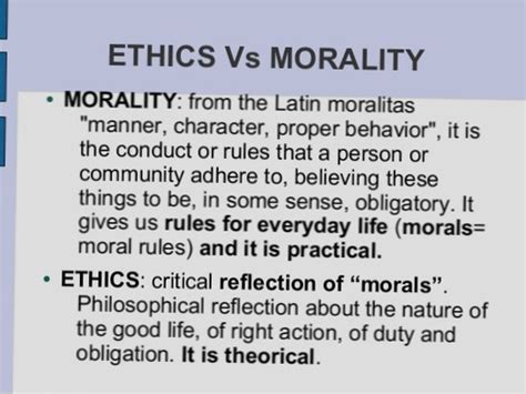 Difference Between Ethics And Morality Ppt Differbetween
