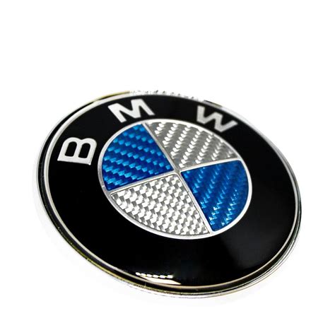 Bmw Emblem Carbon Fiber 82mm And 74mm Auto Accessories