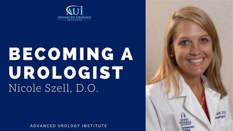 Becoming A Urologist Dr Nicole Szell Youtube
