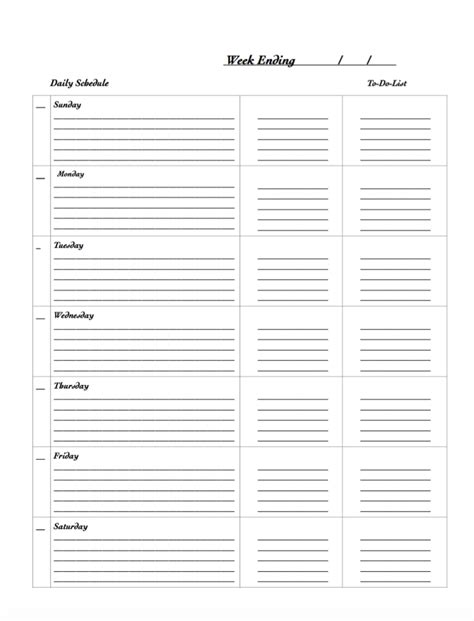 Free Printable Weekly Planners Multiple Designs