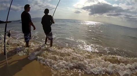 Shore Fishing In Hawaii With Gopro Youtube