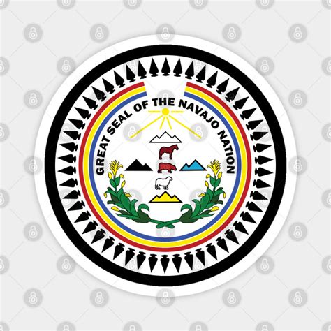 Navajo Nation Seal Flag Logo Insignia Emblem Navajo Magnet Teepublic