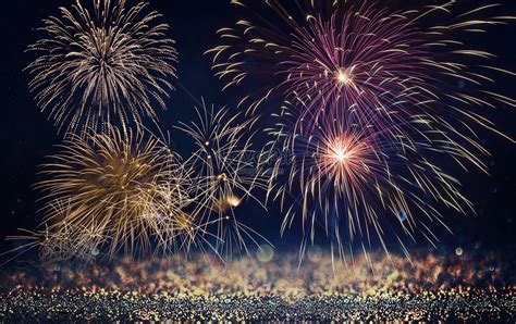 New Years Fireworks Background Creative Imagepicture Free Download