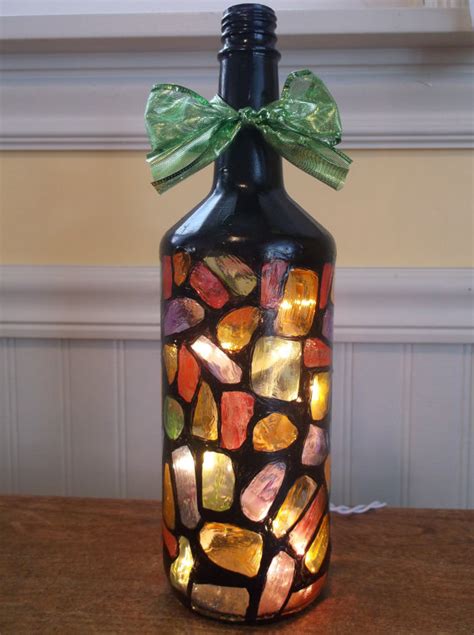 Bottle Lamps You Find On Etsy How To Make A Bottle Lamp