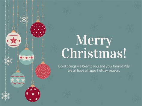 Christmas Note Card Templates