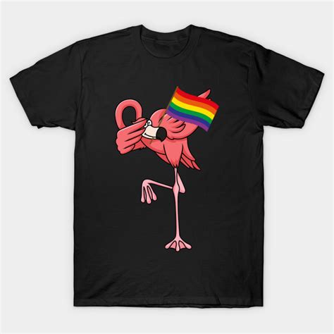 Gay Pride Pink Flamingo Lgbt Pride Month Flamingo Lgbt T Shirt Teepublic