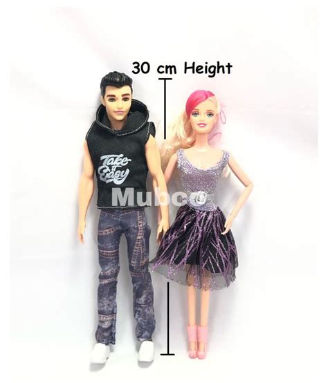 Mubco™ Barbie And Ken Couple Doll Set Black Buy Mubco™ Barbie