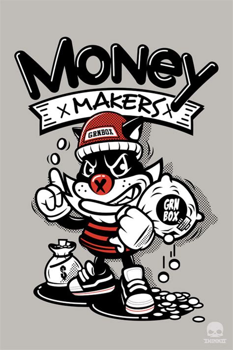 Art Character Money Maker Illustration And Character Design Image
