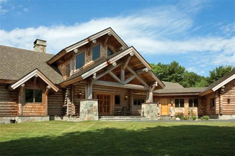 Photo gallery of handcrafted log. Pin by Jonathan Rey on Dream Ranch | Ranch house exterior ...