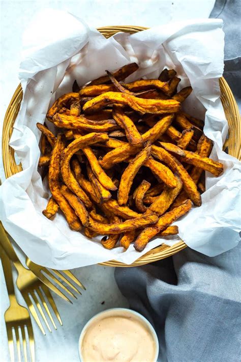 fries potato sweet airfryer healthy basket