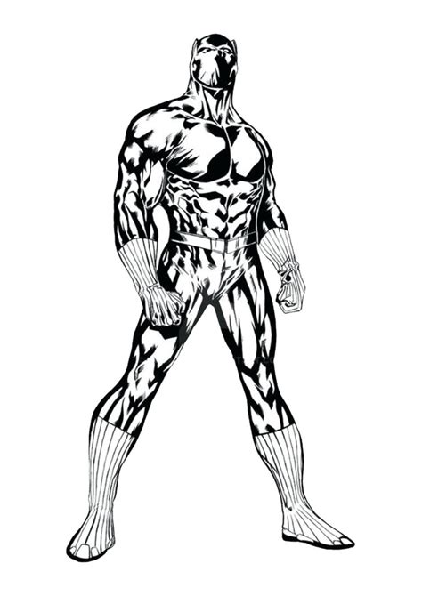 12 Disegni Di Black Panther Da Colorare Superhero Coloring Pages Porn