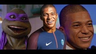 Two fans dressed as the teenage mutant ninja turtles ran onto the pitch after edinson cavani fired dani alves joined in with the pair by motioning to pull a sword from his back, before kylian mbappe. mbappe turtle mask videos, mbappe turtle mask clips ...