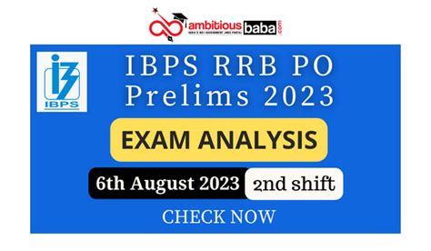 Ibps Rrb Po Prelims Exam Analysis Nd Shift Th August