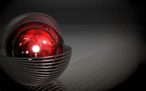 Wallpaper Abstract Red Reflection Sphere Circle Light Darkness