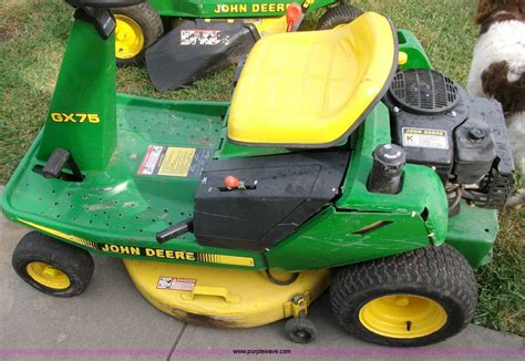 John Deere Gx75 Lawn Mower In Wamego Ks Item 1809 Sold Purple Wave