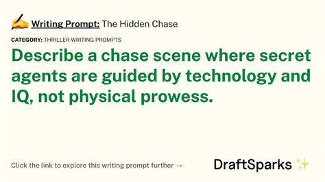 Writing Prompt The Hidden Chase Draftsparks