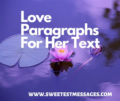 110 Love Paragraphs For Her Text Sweetest Messages