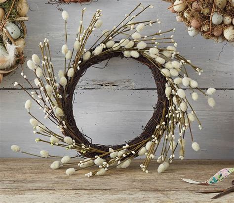 Pussy Willow Door Wreath By The Chicken And The Egg