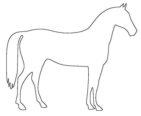 Horse Template Childs Play Pinterest Patterns Horse Pattern And