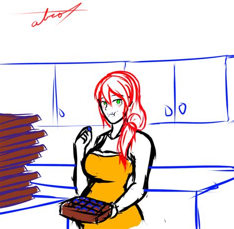 Mommy Pyrrha S Eating For Two RWBY Know Your Meme