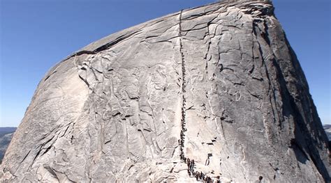 half dome cables open early due to drought gripped magazine