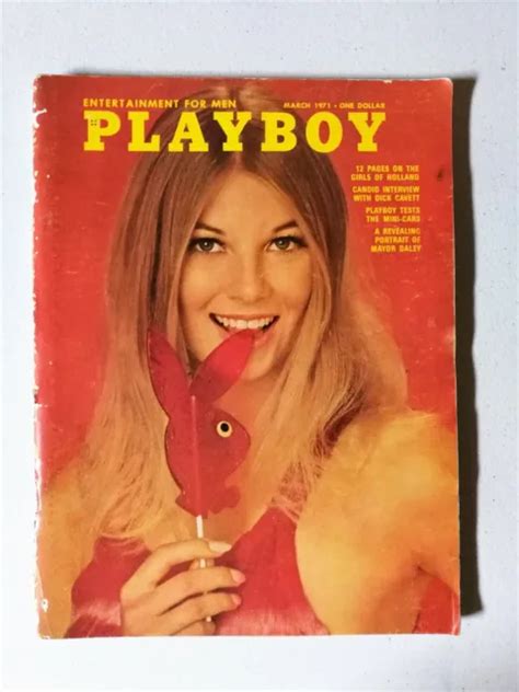 Vintage Playboy Magazine March Playmate Cynthia Hall Dick Cavett