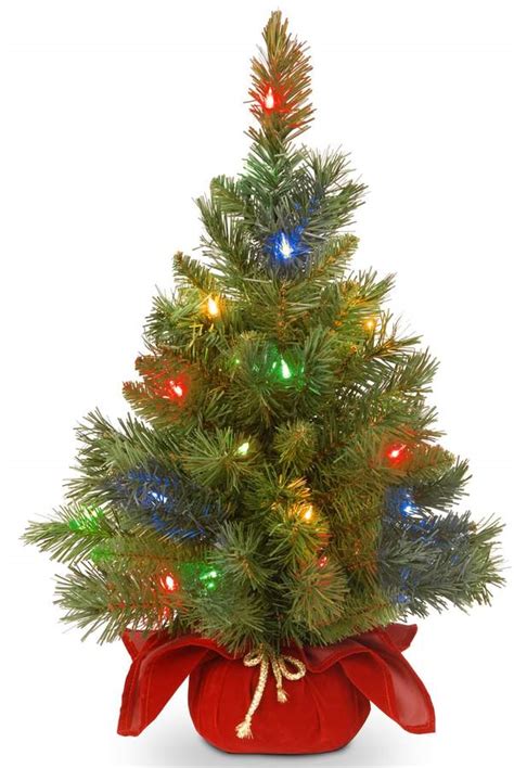 24 In Pre Lit Led Multicolor Majestic Fir Artificial Christmas Tree