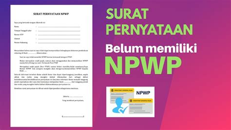 Keperluan Surat Pernyataan Tidak Memiliki NPWP
