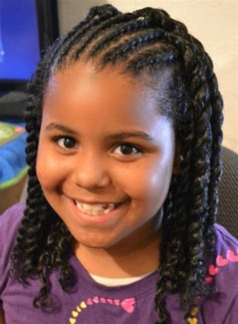 Blond hair and blue eyed teen with all black. 64 Cool Braided Hairstyles for Little Black Girls - HAIRSTYLES