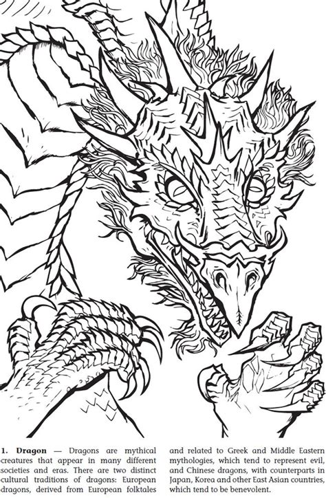 Welcome To Dover Publications World Of Dragons Coloring Book Dover