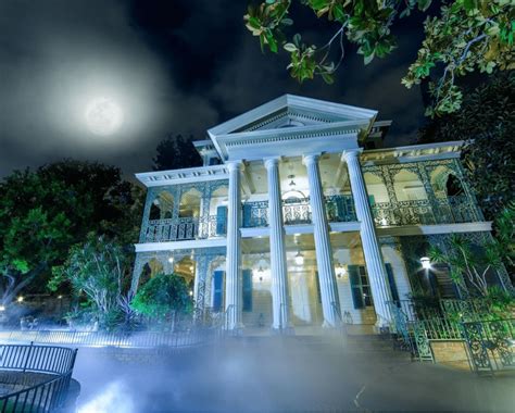 Haunted Mansion Disneyland At Night